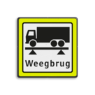 Verkeersbord RVV OBD08 Onderbord - weegbrug + FLUOR