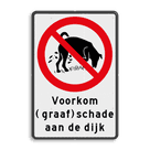 Informatiebord - Voorkom (graaf)schade aan de dijk