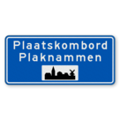 Plaatsnaambord 1800x800mm RVV H01c - Begin bebouwde kom