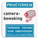 Camerabewaking - Privéterrein - Verboden toegang