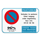 Parkeerverbod - Privéterrein - eigen tekst - geen toegang