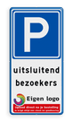 Verkeersbord RVV E04 met eigen tekst en logo