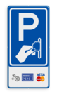 Verkeersbord RVV BW111 - Betaald parkeren + pictogrammen