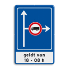 Verkeersbord RVV L10-02r + ondertekst