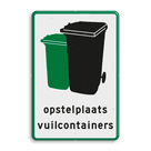 Informatiebord voor Opstelplaats vuilcontainers
