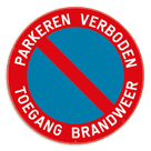 Parkeerbord - E1 - Toegang Brandweer