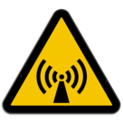 Panneau d'avertissement W005 - Radiations non ionisantes