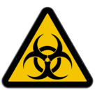 Panneau d'avertissement W009 - Risque biologique