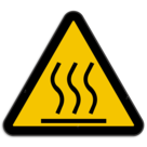 Panneau d'avertissement W017 - Surface chaude