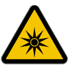 Panneau d'avertissement W027 - Rayonnement optique
