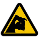 Panneau d'avertissement W034 - Taureaux