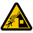 Panneau d'avertissement W040 - Chute de neige du toit