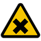 Panneau d'avertissement - Substances dangereuses et irritantes