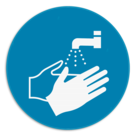 Panneau d'obligation - M011 - Lavage obligatoire des mains