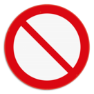 Verbodsbord - Algemeen verbod - pictogram P001