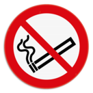 Verbodsbord - Roken verboden - pictogram P002