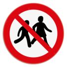 Panneau d'interdiction - P036 - Accès interdit aux enfants