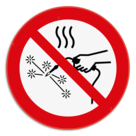 Panneau d'interdiction - P039 - Travaux à chaud interdits