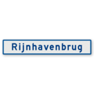 Scheepvaartbord BPR H.2.4 - Naamgeving vaarwater of object