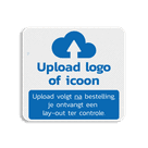 Reflecterend routebordje 85x85mm met eigen logo of pictogram