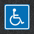 Thermoplast - symbool rolstoel / mindervalide