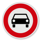 Vorschriftszeichen 251 - Verbot für Kraftwagen und sonstige mehrspurige Kraftfahrzeuge