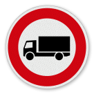 Vorschriftszeichen 253 - Verbot für Kraftfahrzeuge mit einer zulässigen Gesamtmasse über 3,5 t