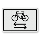 Verkehrszusatzeichen 1000-32 - Radverkehr kreuzt von links und rechts