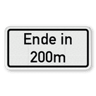 Verkehrszusatzeichen 1005-31- Ende in ... m (meter)