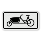 Verkehrszusatzeichen 1010-69 - Fahrrad zum Transport von Gütern oder Personen – Lastenfahrrad