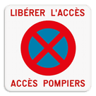 Interdiction de stationnement - Accès pompiers + E3