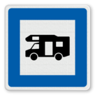 Richtzeichen 365-67 - Wohnmobilplatz