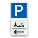 Parkschilder - Parkplatz nur für E-Roller / E-Scooter