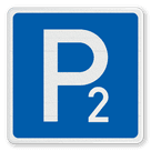 Richtzeichen 314 - Parken mit Nummer