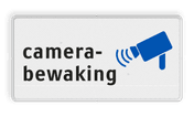 Reflecterend bord camerabewaking met pictogram