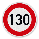 Vorschriftszeichen 274-130 - Zulässige Höchstgeschwindigkeit 130 km/h