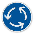 Vorschriftszeichen 215 - Kreisverkehr
