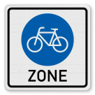 Vorschriftszeichen 244.3 - Beginn einer Fahrradzone
