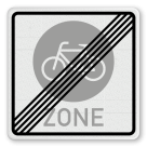 Vorschriftszeichen 244.4 - Ende einer Fahrradzone