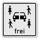 Verkehrszusatzeichen 1024-21 - Carsharingfahrzeuge frei