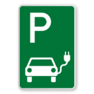 Parkschilder Grün - Parkplatz nur für Elektrisch Fahrzeuge