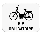 Panneau SB250 - M14 - Obligation pour les deux roues de classe B