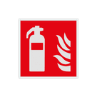 Brand bord met pictogram Blusapparaat