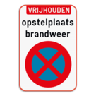 Parkeerverbod - Opstelplaats brandweer