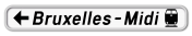 Panneau G2000 - F34a - Signal de direction à proximité des équipements et établissements publics ou d'intérêt général (gauche)