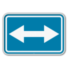 Panneau G2000 - F21 - Passage autorisé à droite ou à gauche