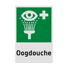 Reddingsbord met pictogram en tekst Oogdouche