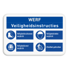 Werfbord met banners + 4 pictogrammen