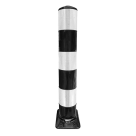 Flexpost BB21 zwart wit - Flexibele zuil Ø160x1000mm - reflecterend klasse 3