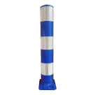 Flexpost BB21 blauw wit - Flexibele zuil Ø160x1000mm - reflecterend klasse 3